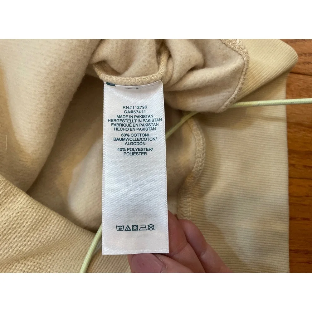 True Religion Zip Hoodie Mens XL Fog Beige College Logo Y2K Streetwear New